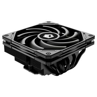 ID-Cooling CPU Cooler - IS-55 BLACK (Low profile, 31,2dB; max. 92,76 m3 / h; 4pin csatlakozó, 5 db heatpipe, 12cm, PWM)