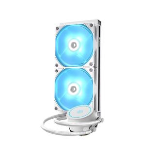 ID-Cooling CPU Water Cooler - AURAFLOW X 240 EVO SNOW (18-35,2dB; max. 126,57 m3 / h; 2x12cm, RGB LED)