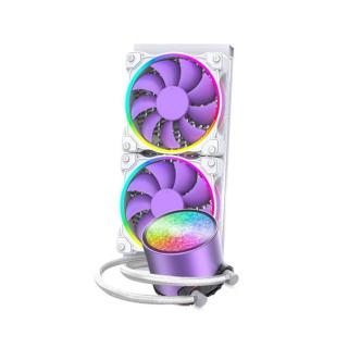 ID-Cooling CPU Water Cooler - PINKFLOW 240 DIAMOND PURPLE (16,3-33,5dB; max. 93,78 m3 / h; 2x12cm)