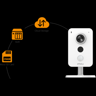 Imou IP wifi csempekamera - Cube (2MP, 2,8mm, H265, IR10m, Mikrofon, Hangszóró, microSD, PoE)