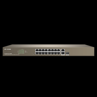 IP-COM Switch Vezérelhető PoE - F1218P-16-250W (16x100Mbps + 2x1Gbps; 1x1Gbps SFP; 16 af / at PoE+ port; 230W)