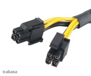 Kábel Táp Átalakító Akasa 4-Pin CPU (Male) - 8-Pin CPU (Feamle) 15cm