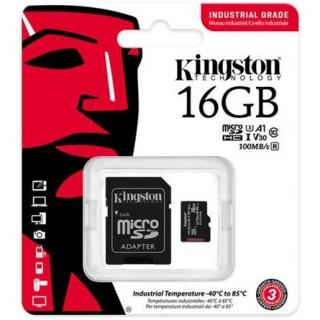 Kingston 16GB Industrial Temperature pSLC Class 10 UHS-1 microSDHC memóriakártya