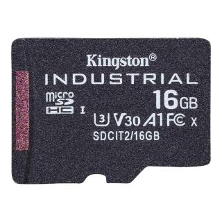 KINGSTON 16GB microSDHC Industrial C10 A1 pSLC Card Single Pack w/o Adapter