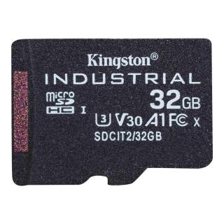 KINGSTON 32GB microSDHC Industrial C10 A1 pSLC Card Single Pack w/o Adapter