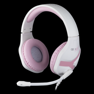 KONIX - MYTHICS PS4 "Geek Girl Crystal" Fejhallgató Vezetékes Gaming Stereo Mikrofon, Színes