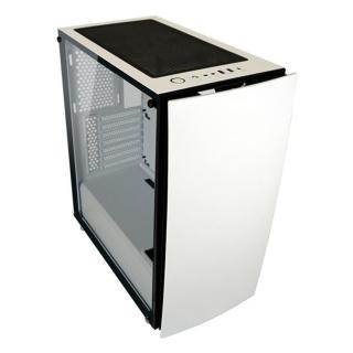 LC-Power Számítógépház - 713W - Bright Sail X (fehér, fehér belső, ablakos, mATX / ATX, 2xUSB-A 3.2, 1xUSB-C 3.2)