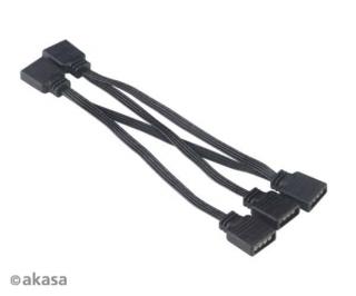 LED Szalag kiegészítő Akasa 4-Pin RGB LED elosztó 4-in-1 40cm