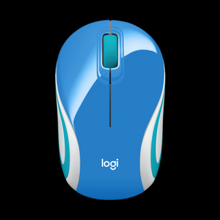 LOGITECH Egér - M187 Vezeték Nélküli Optikai Nano, Kék