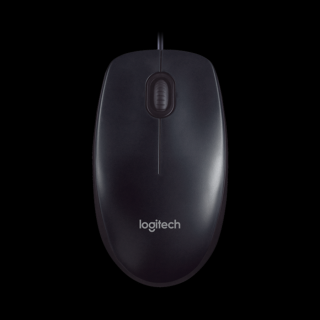 Logitech Egér - M90 (Vezetékes, Optikai, USB, 1000 DPI, fekete)