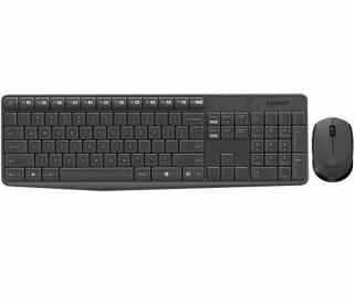 Logitech MK235 vezeték nélküli billentyűzet + optikai egér szürke (920-007935)