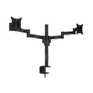 MULTIBRACKETS 2 karos asztali konzol, M VESA Deskmount Officeline Dual Black (15-30", max.VESA: 100x100 mm, 7 kg)