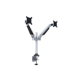 MULTIBRACKETS 2 karos asztali konzol, M VESA Gas Lift Arm Dual Silver (15-32", max.VESA: 100x100 mm, 10 kg)