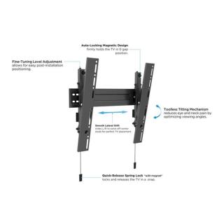 MULTIBRACKETS VESA falikonzol Super Slim, dönthető 400 MAX, 32-55"