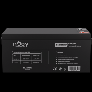 NJOY akkumulátor - GE25012KF (12V / 250Ah, T11, zárt, gondozás mentes, GEL)
