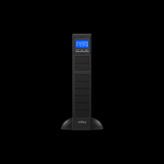 NJOY Szünetmentes Balder 3000, 3000VA, 2700W, Online rack (2U), LCD display
