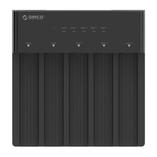 Orico HDD / SSD Dokkoló - 6558US3-C-EU /125/ (5x 2,5" / 3,5" HDD / SSD -> USB-A, Max.: 16TB, fekete)