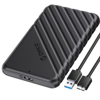 Orico Külső HDD / SSD Ház 2.5" - 25PW1-U3-BK / 158/ (USB-A 3.0, Max. 7-9,5 mm, Max.: 4TB, fekete)