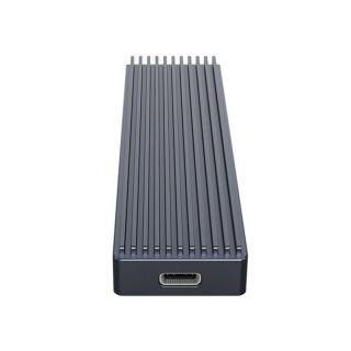 Orico Külső M.2 ház - M2PJM-C3-GY / 39/ (USB3.1 USB-C 3.1 Gen2 -> M.2 NVMe, Max.: 2TB, 10 Gbps, fekete)