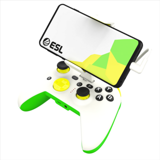 RiotPWR™ ESL Gaming Controller for Android (White / Green)