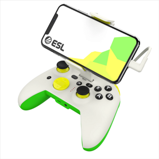 RiotPWR™ ESL Gaming Controller for iOS (White / Green)