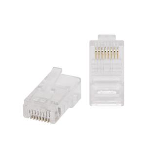 RJ45 Cat5e csatlakozó UTP patch kábelre, 100db / csomag