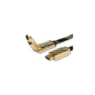 ROLINE kábel HDMI Ethernet, Premium, 360° csatlakozó ,  M / M  2.0m