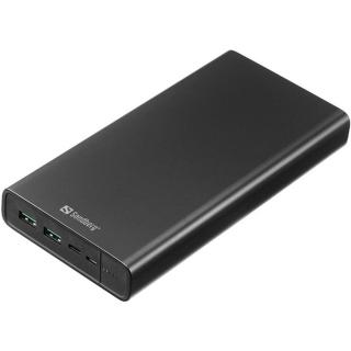 Sandberg Akkubank - Powerbank USB-C PD 100W 38400 (Bemenet: USB-C, Kimenet: 2xUSB-A + USB-C)