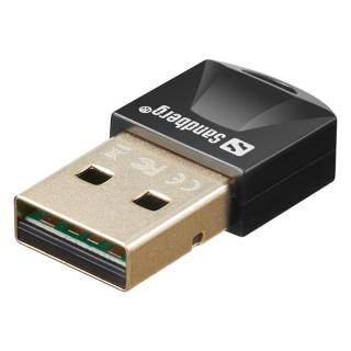 Sandberg Bluetooth Adapter - USB Bluetooth 5.0 Dongle (fekete; BT5.0 + EDR; Max: 20m)