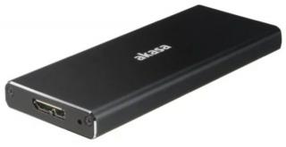 SSD beépítő keret Akasa M.2 NGFF - USB 3.1 Fekete (2230, 2242, 2260  2280)