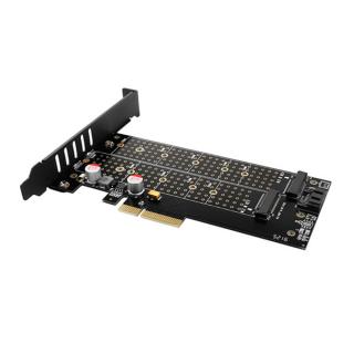 SSD beépítő keret Axagon PCEM2-D M.2 PCIe és M.2 SATA SSD adapter