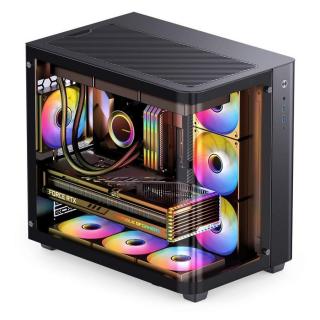Számítógépház Jonsbo  TK-3 ATX, edzett üveg, fekete