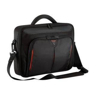 TARGUS Notebook táska CN415, Classic+ 15-15.6" Clamshell Laptop Bag - Black / Red