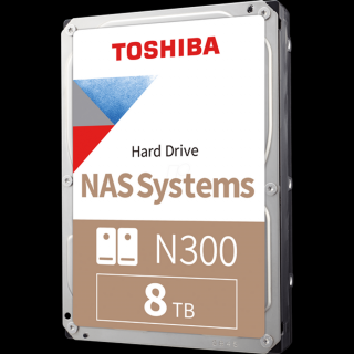 Toshiba Belső HDD 3.5" - N300 High-Reliability 8TB (Retail; NAS, RAID-, Multimédiás kiszolgálótárhely; 256MB / 7200RPM)