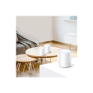 TP-LINK Deco X60 AX3000 Wi-Fi 6 Whole-Home Mesh System 2-pack Quad-core CPU 2x GE RJ45 4x int.antennas MU-MIMO