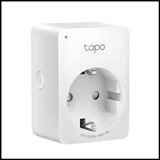 TP-Link Okos Dugalj - Tapo P100 2-pack (230V-10A; 2,4GHz WiFi; Távoli hozzáférés; Ütemezés; Távoli mód)