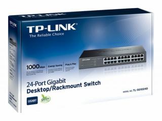 TP-LINK TL-SG1024D desktop Switch 24x 10/100/1000Mbps RJ45 metal energy-efficient