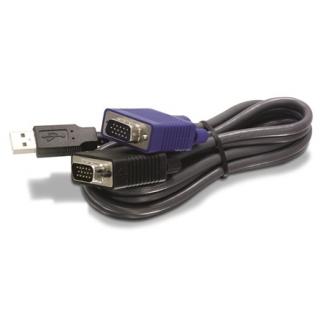 TRENDnet TK-CU06 D-SUB 15pin USB M / M KVM tkábel 1.8m fekete