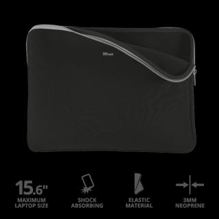 TRUST Notebook tok 21248 (Primo Soft Sleeve for 15.6" laptops - black)