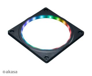 Ventilátor keret Akasa 12cm aRGB led Fekete