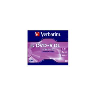 Verbatim DVD + R írható két rétegű DVD lemez 8,5GB normál tok