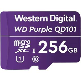 Western Digital MicroSD kártya - 256GB (microSDHC™, SDA 6.0, 24 / 7 működtetés, Purple)