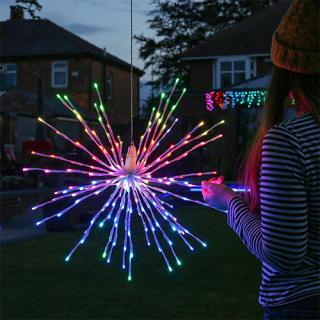 Karácsonyi csillag okos dekorfény, 200db LED, RGB szín, 40 ágú, programozható, Twinkly