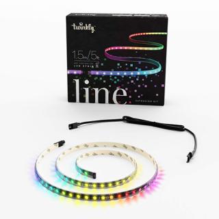 Karácsonyi okos dekorfény, 100db LED, RGB szín, 1,5m, toldó szett,  programozható, Twinkly