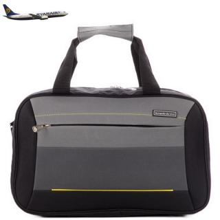 Leonardo Da Vinci fedélzeti táska Ryanair ingyenes méret 40x20x25 cm cm, fekete-szürke színben
