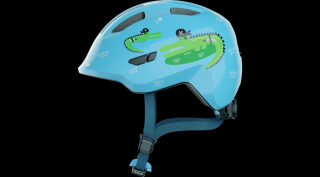 ABUS Smiley 3.0 gyerek kerékpáros sisak - kék krokodilos