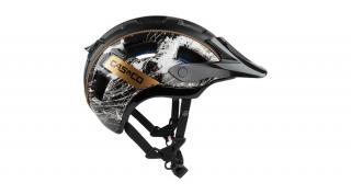 CASCO MTBE 2 kerékpáros sisak - fekete/fehér/bronz