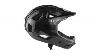 CASCO MTBE FullFace karbon kerékpáros sisak - fekete