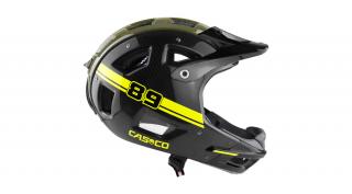 CASCO MTBE FullFace karbon kerékpáros sisak - szürke