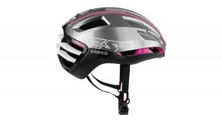 CASCO SPEEDairo 2 kerékpáros sisak - ezüst/fekete/pink
